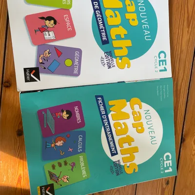 Lot de 2 manuels scolaires maths ce1 